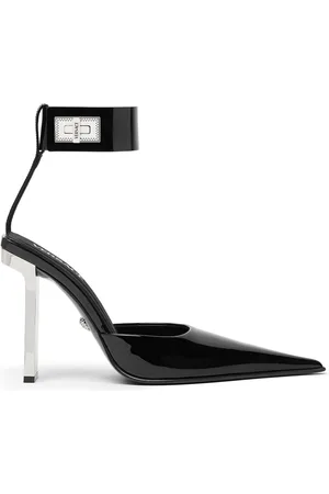 VERSACE 105mm Slice slingback pumps