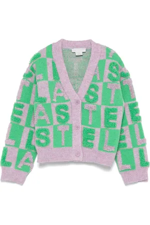 Stella McCartney Logo appliqué knit cardigan