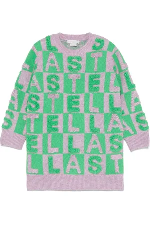 Stella McCartney Logo appliqué knit dress