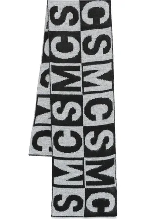 Stella McCartney Intarsia-knit logo scarf