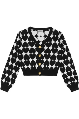 Moschino Heart embroidery cardigan
