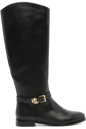 Ralph Lauren Logo-plaque boots