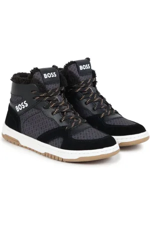 HUGO BOSS Logo-print high-top sneakers