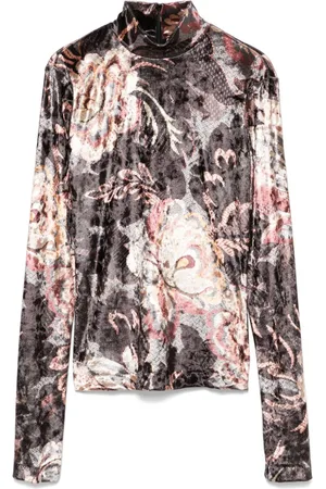 Etro Crushed-velvet top
