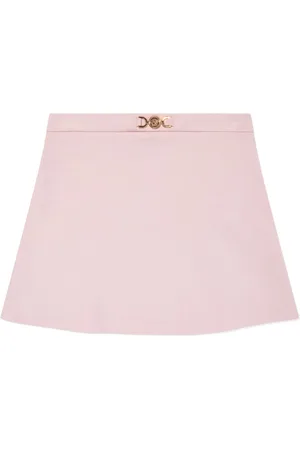 VERSACE Elasticated waistband denim shorts