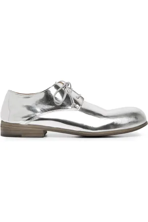 MARSÈLL Metallic leather derby shoes