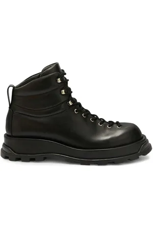 Jil Sander Lace-up leather ankle boots