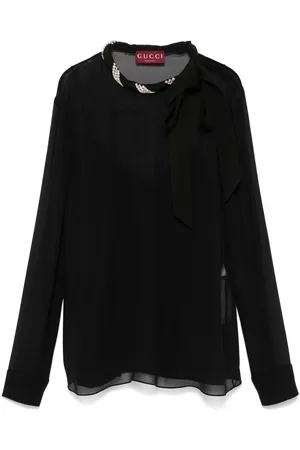 Gucci Crystal-embellished blouse