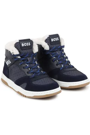 HUGO BOSS Logo-print high-top sneakers