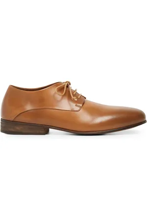 MARSÈLL Almond-toe leather derby shoes