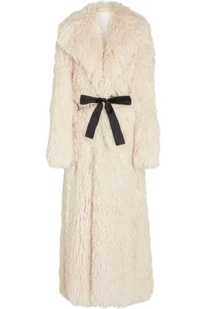 Giambattista Valli Bow-embellished faux fur coat