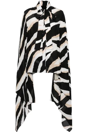 Elie saab Zebra-print silk shirt