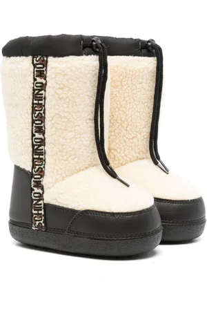 Moschino Faux-shearling snow boots