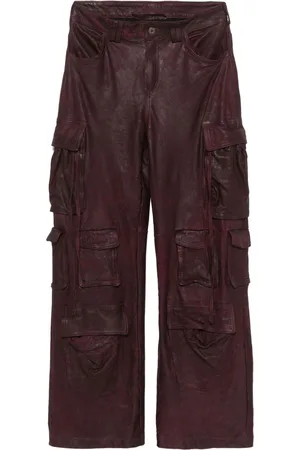 SALVATORE SANTORO Leather cargo pants