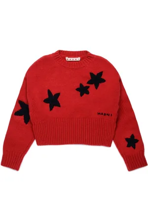 Marni Star intarsia-knit jumper