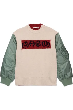 Marni Contrasting-fabric sweater