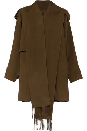GOEN.J Double-faced muffler-collared jacket