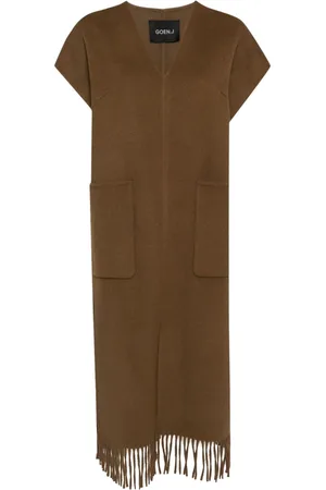 GOEN.J Double-faced fringed dress