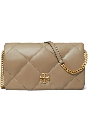 Tory Burch Kira diamond-quilted wallet-on-chain