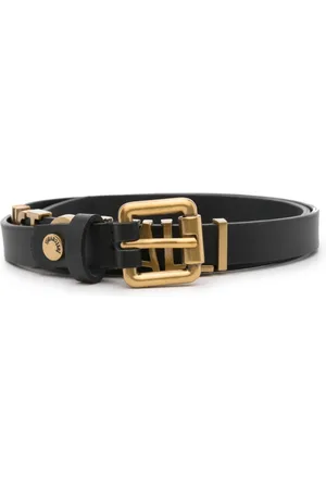 Roberto Cavalli Logo-lettering leather belt