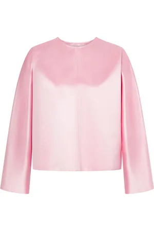 Serafini Pleated long-sleeve blouse
