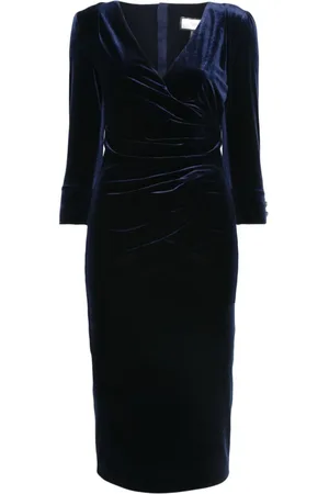 NISSA Velvet midi dress