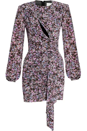 Isabel Marant Vinia gathered printed-jersey dress