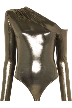 NISSA Lamé-effect bodysuit