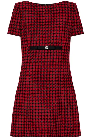 VERSACE Medusa tweed mini dress