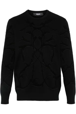 VERSACE Acanthus Leaves-jacquard sweater