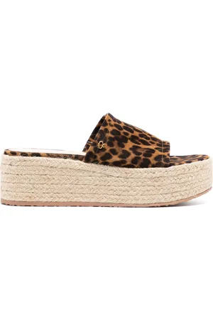Gianvito Rossi Leopard platform espadrilles