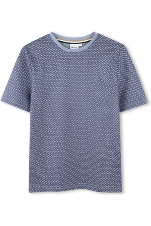 HUGO BOSS Monogram-print cotton T-shirt