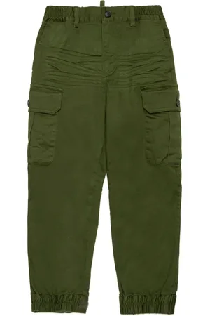 Dsquared2 Logo-patch cotton-blend trousers