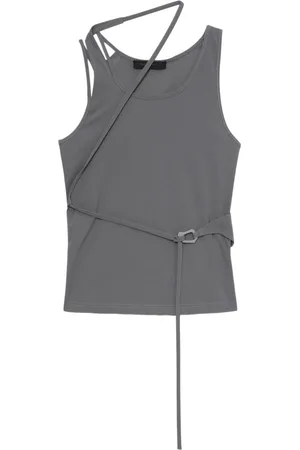 HELIOT EMIL Strap-detail draped top