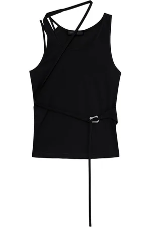 HELIOT EMIL Strap-detail draped top