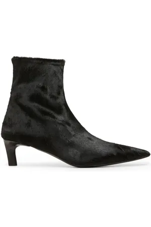 MARSÈLL Calf hair pointed toe boots
