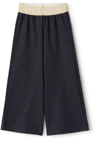Il gufo Glitter-detail trousers