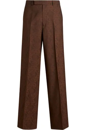 Etro Jacquard straight-leg trousers