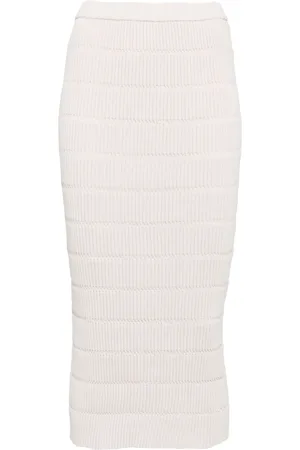 PLEATS PLEASE ISSEY MIYAKE Jiggly knitted skirt