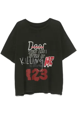 RRR-123 Slogan-print T-shirt