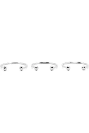 Patrizia Pepe Piercing hoop bracelets (set of three)