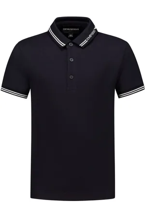 Emporio Armani Logo-embroidered collar polo shirt