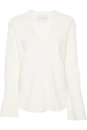 FORTE FORTE Crepe long-sleeve blouse