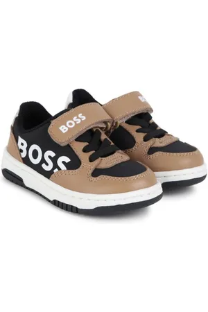 HUGO BOSS Colour-block leather sneakers
