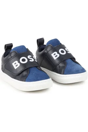 HUGO BOSS Colour-block leather sneakers