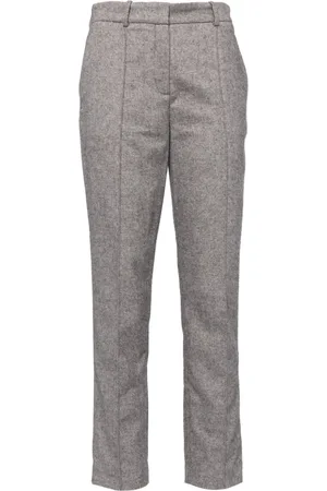 N.PEAL Harper Herringbone trousers