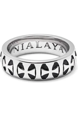 Nialaya Cross-engraved flat ring