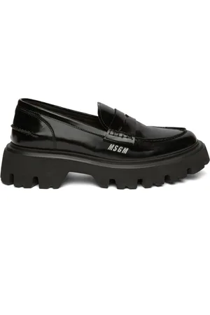 Msgm Chunky eather penny loafers