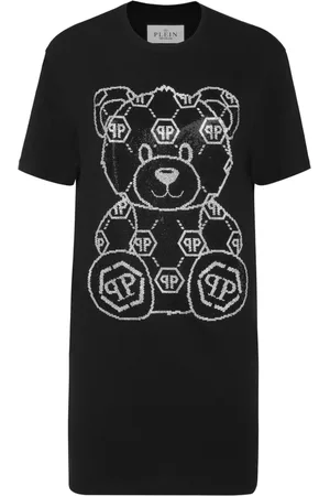 Philipp Plein Teddy bear-print mini dress