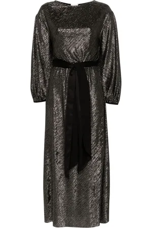 FORTE FORTE Houndstooth-pattern maxi dress